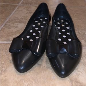 Kate Spade Jelly Flats Women Black Size 9